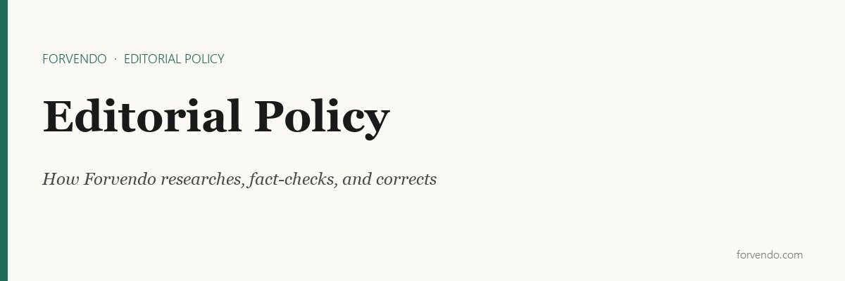 Editorial policy - how Forvendo researches and fact-checks for solo Shopify founders