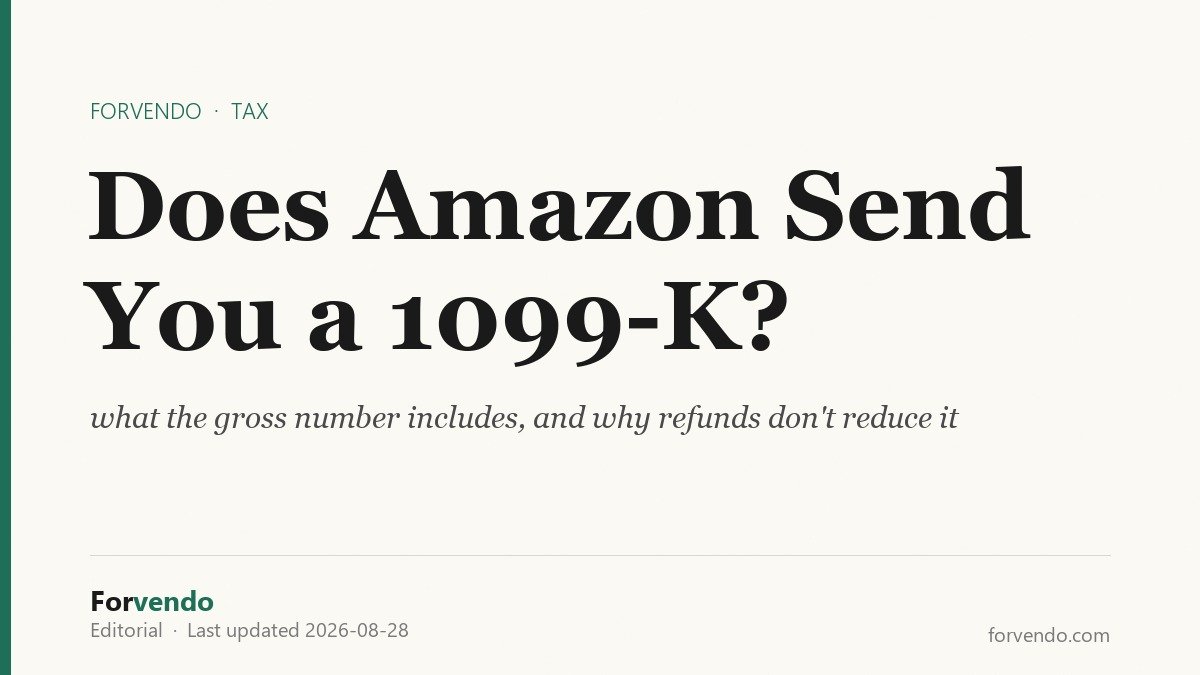Does Amazon send you a 1099-K - what the gross number includes