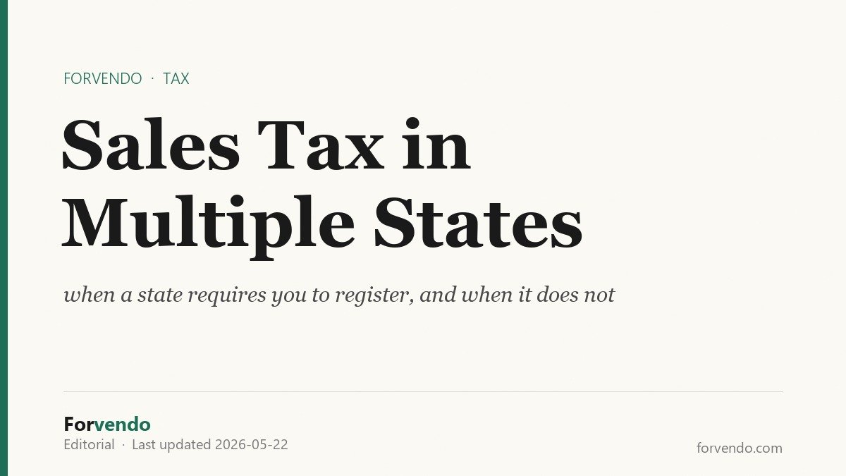 Shopify sales tax in multiple states, 2026 rules and thresholds - Forvendo