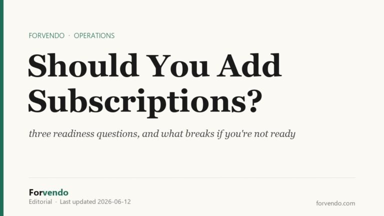 Should you add subscriptions to your Shopify store - Forvendo