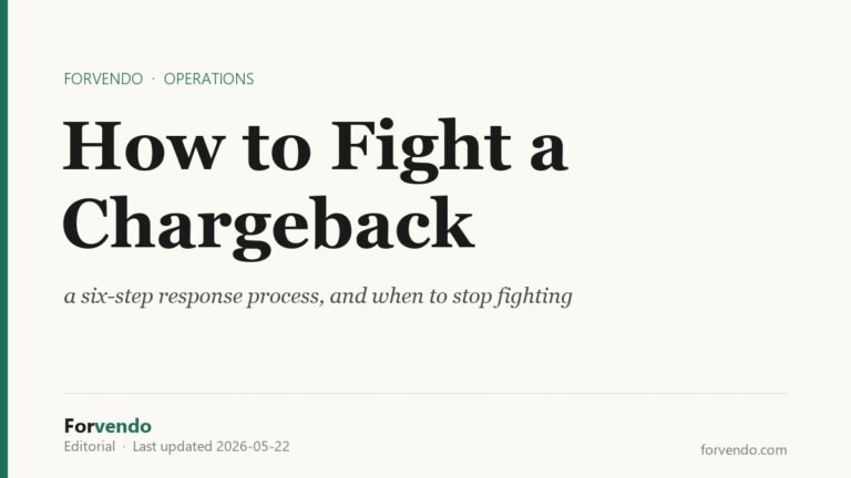 How to fight a Shopify chargeback in six steps - Forvendo