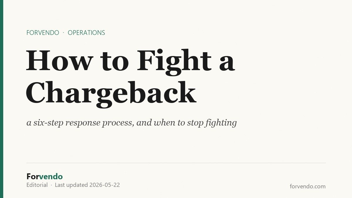 How to fight a Shopify chargeback in six steps - Forvendo