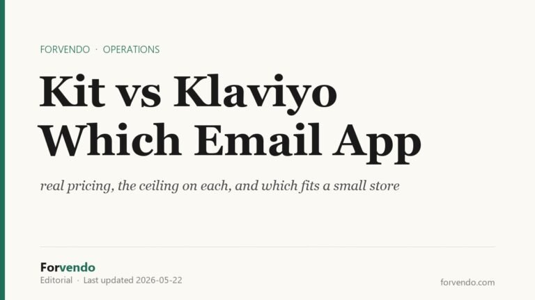 Kit vs Klaviyo, which email app for a small Shopify store - Forvendo