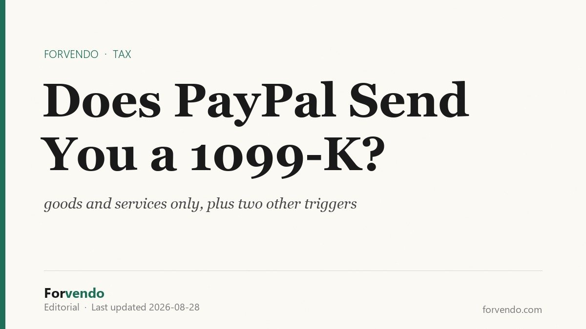 Does PayPal send a 1099-K goods and services and two other triggers