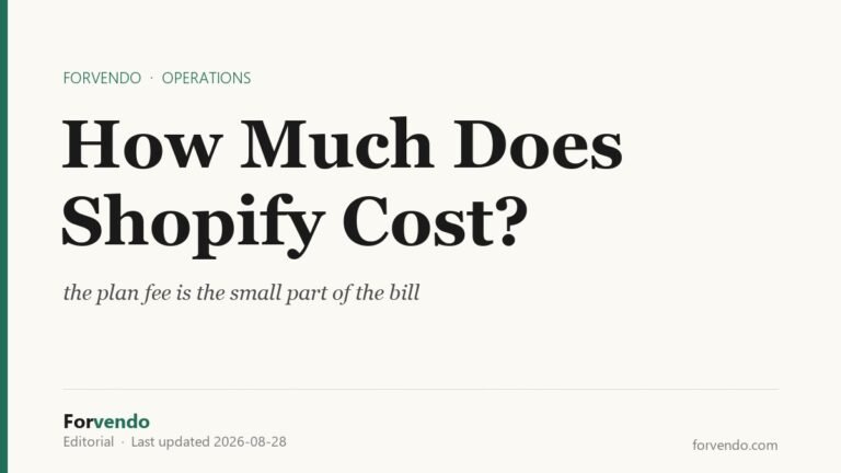 How much does Shopify really cost, plan fees versus card processing - Forvendo